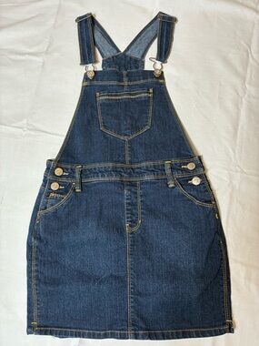 Jordache Dark Blue Denim Overall Skirt